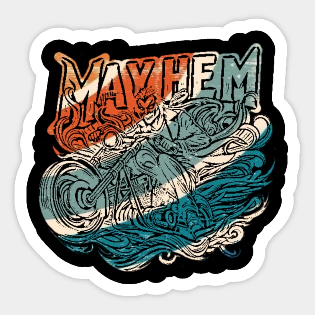 Mayhem Sticker by 2 putt duds